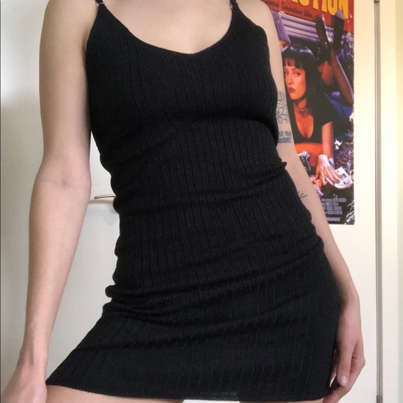 Black + metallic dress